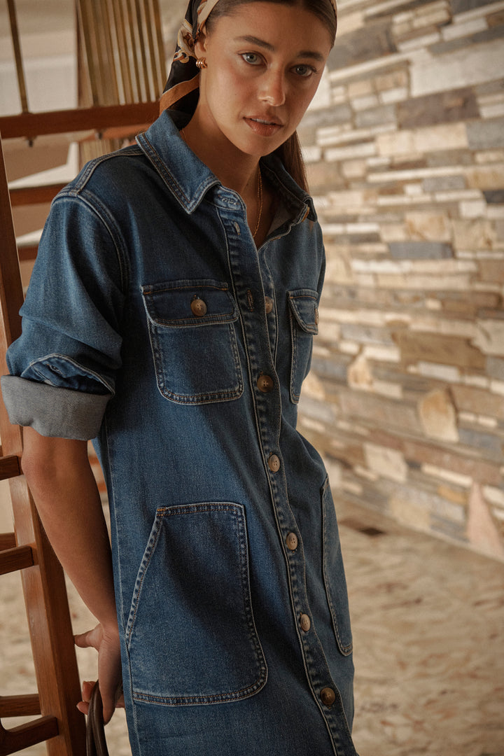 Kireina | Brandy Dress | Dakota Wash - Dutch Hideout