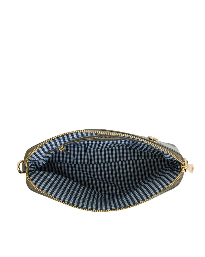 Elms + King | Burbank Crossbody Large | Khaki Crinkle