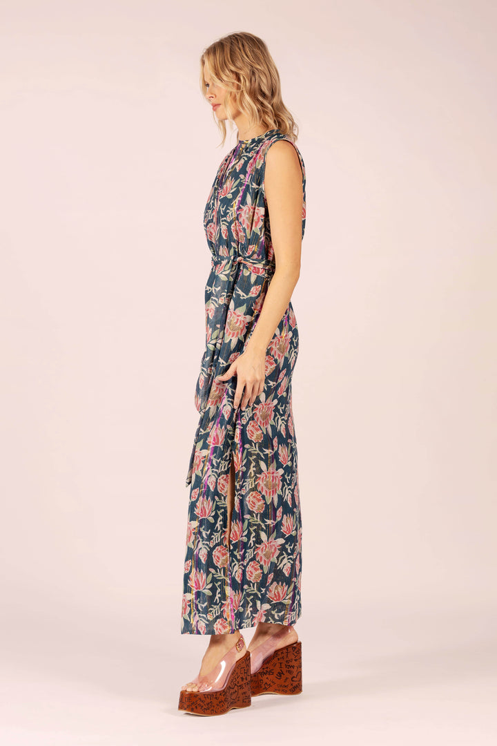 LOLA | Stella Cotton Maxi Saint Dress | Saint Teal & Coral
