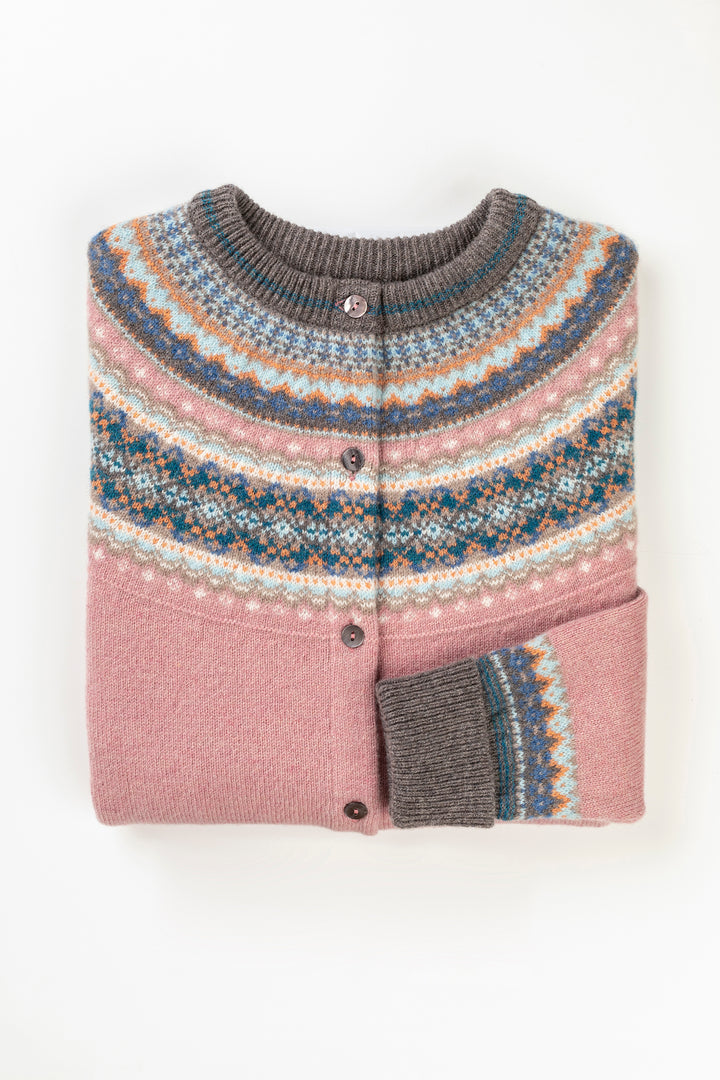 Eribe Knitwear | Alpine Short Cardigan | Vintage Pink