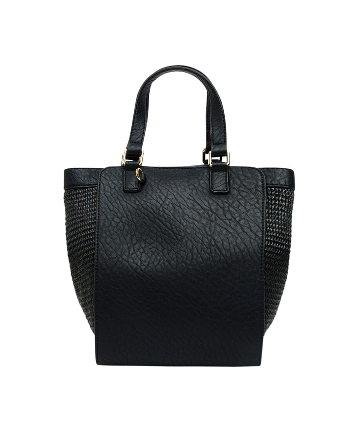 Elms + King | Carnegie Tote | Black Weave
