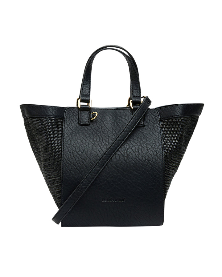 Elms + King | Carnegie Tote | Black Weave