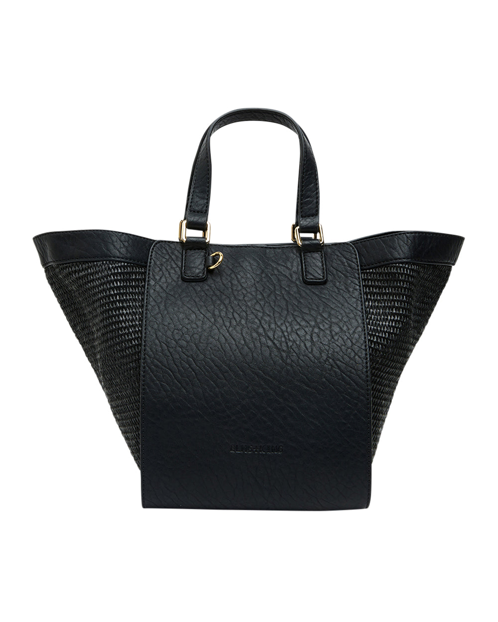 Elms + King | Carnegie Tote | Black Weave