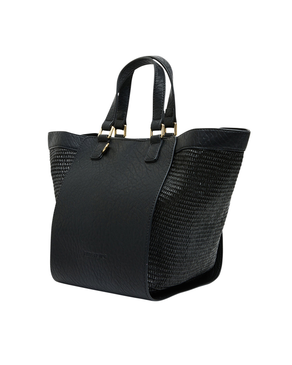 Elms + King | Carnegie Tote | Black Weave