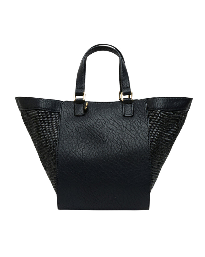 Elms + King | Carnegie Tote | Black Weave