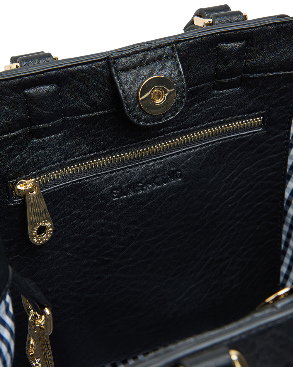 Elms + King | Carnegie Tote | Black Weave