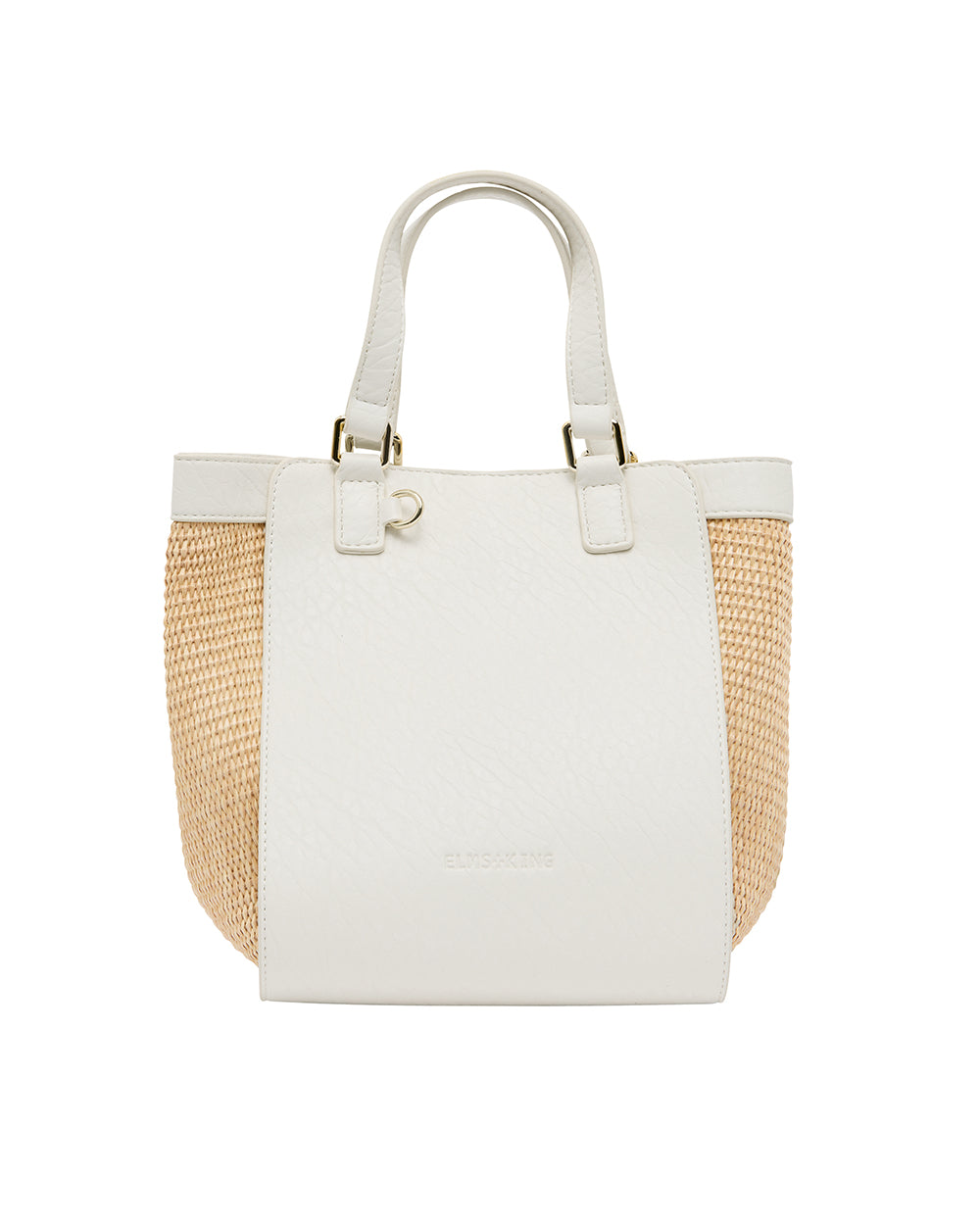 Elms + King | Carnegie Tote | Chalk / Natural Weave
