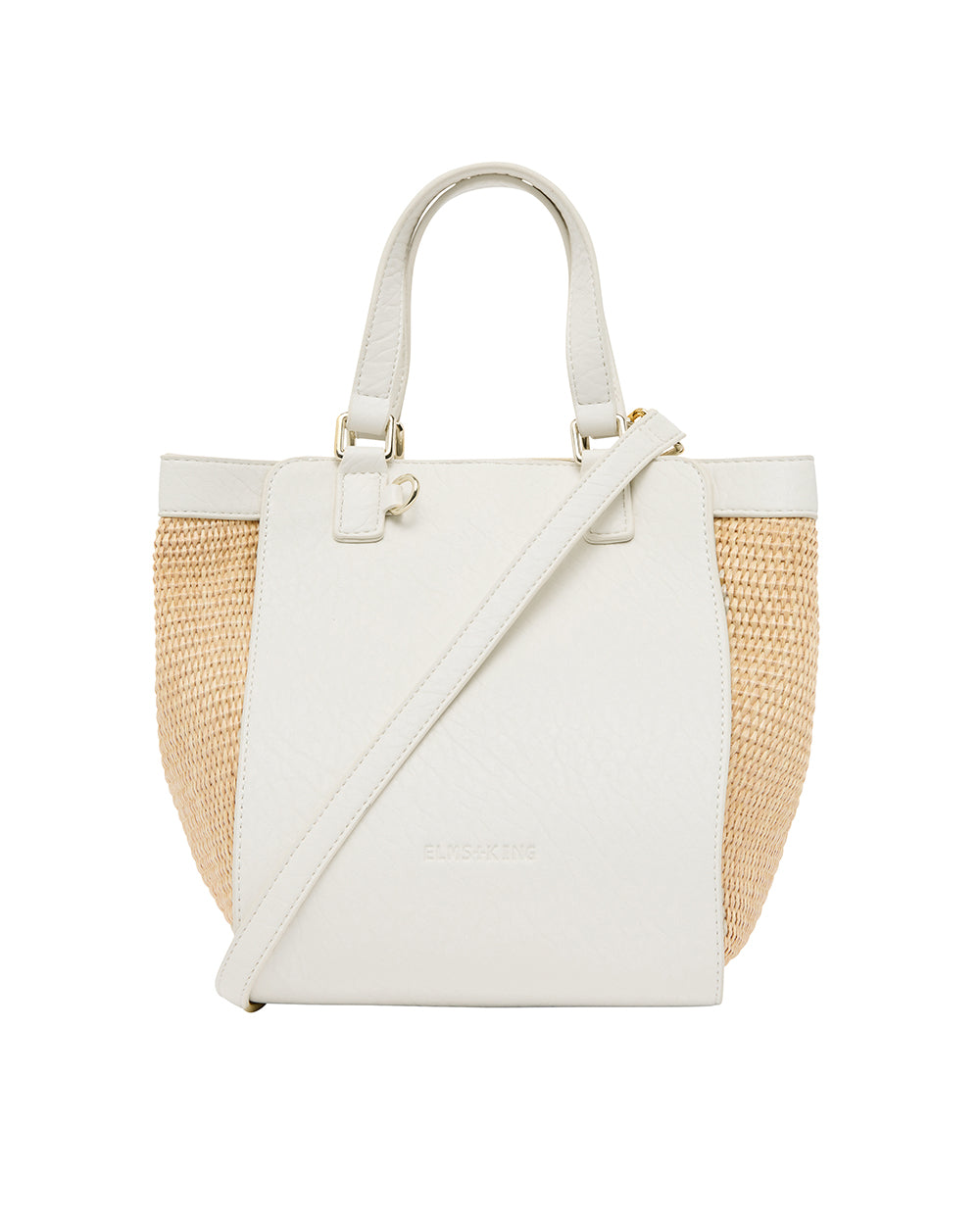 Elms + King | Carnegie Tote | Chalk / Natural Weave