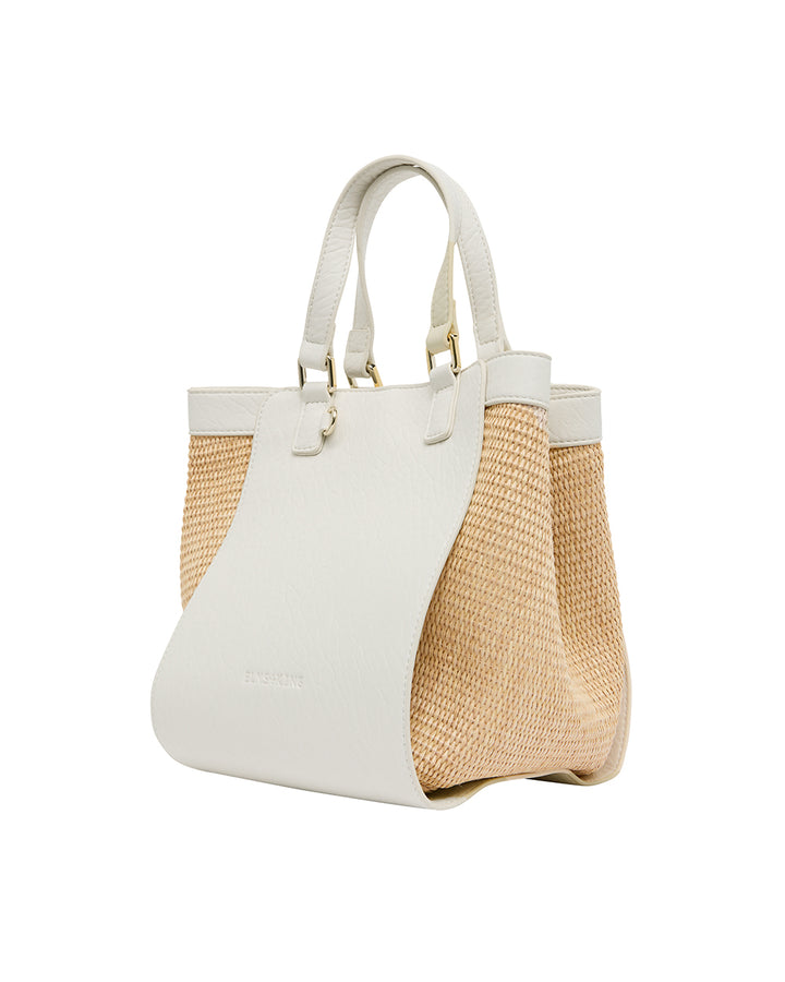 Elms + King | Carnegie Tote | Chalk / Natural Weave