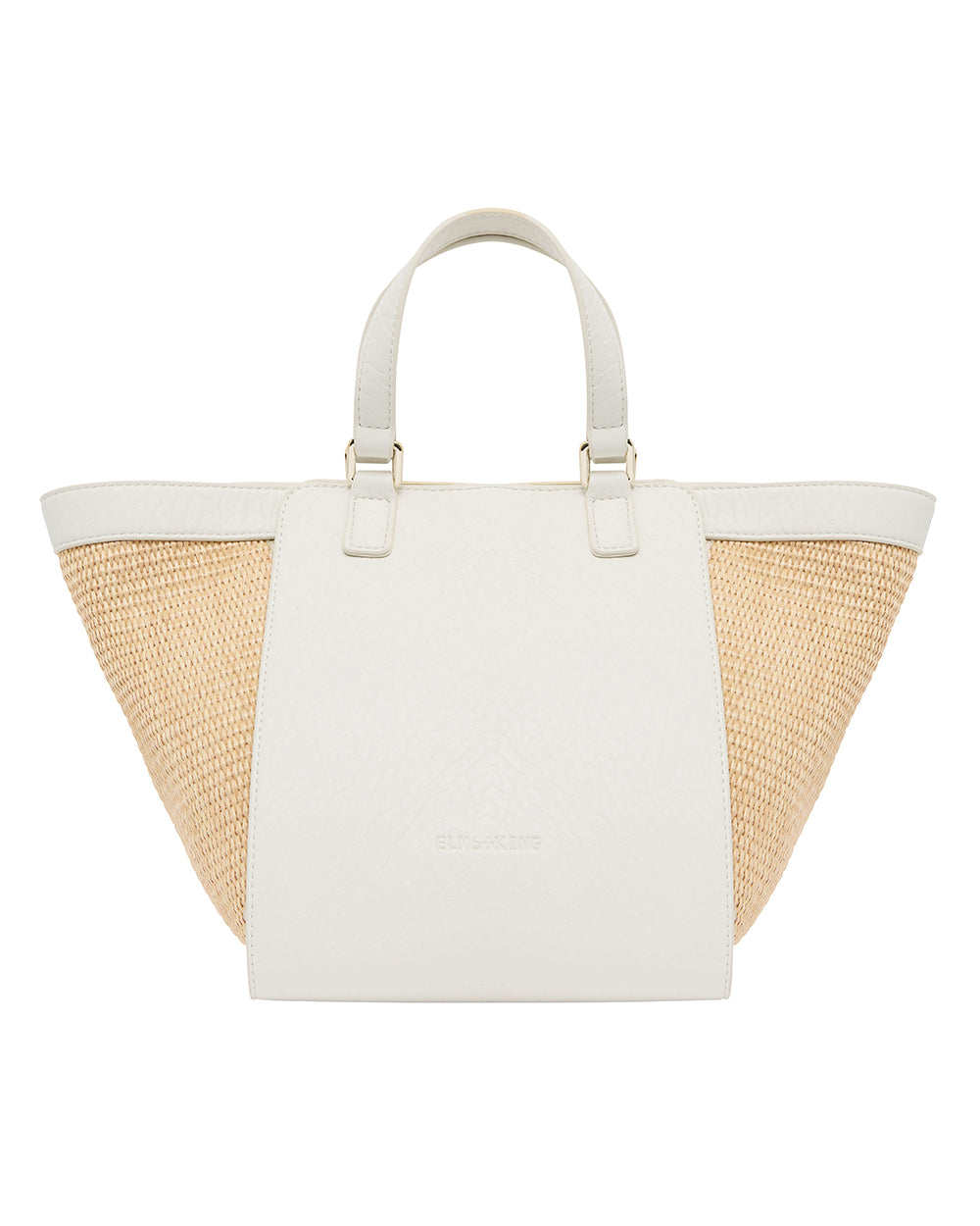 Elms + King | Carnegie Tote | Chalk / Natural Weave