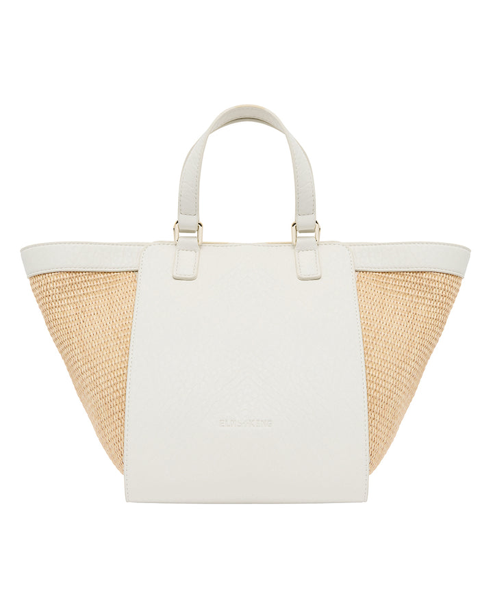 Elms + King | Carnegie Tote | Chalk / Natural Weave