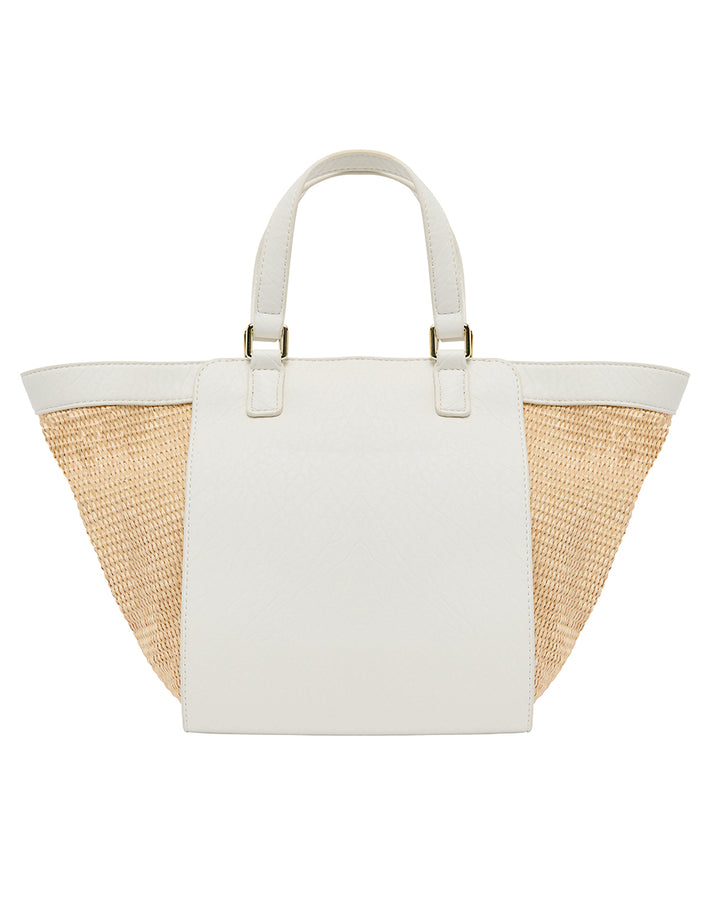 Elms + King | Carnegie Tote | Chalk / Natural Weave