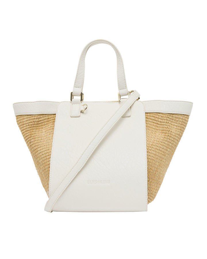 Elms + King | Carnegie Tote | Chalk / Natural Weave