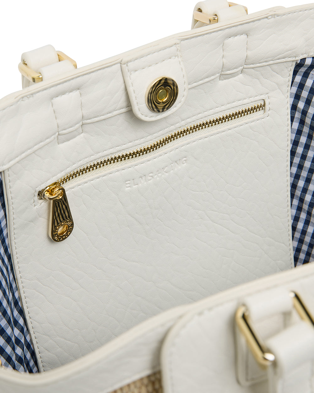 Elms + King | Carnegie Tote | Chalk / Natural Weave