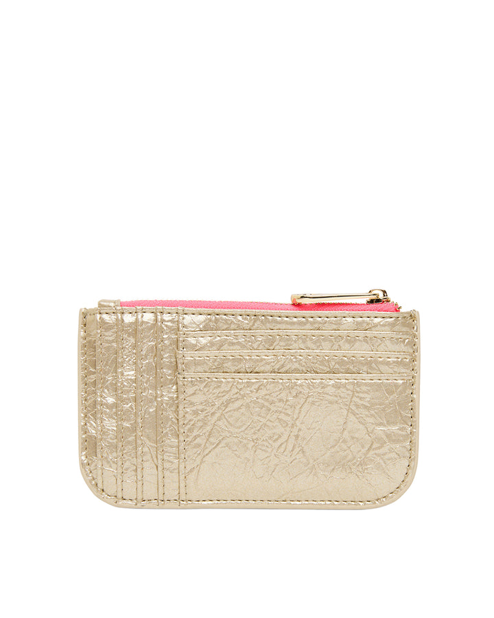 Elms + King | Centro Wallet | Light Gold Crinkle