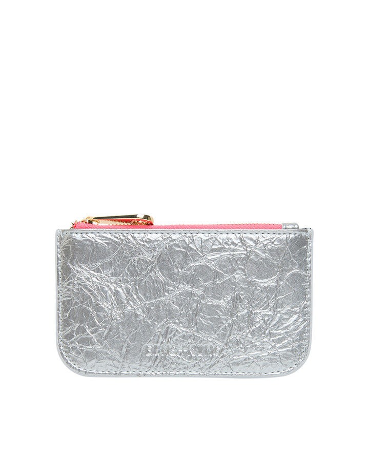 Elms + King | Centro Wallet | Silver Crinkle