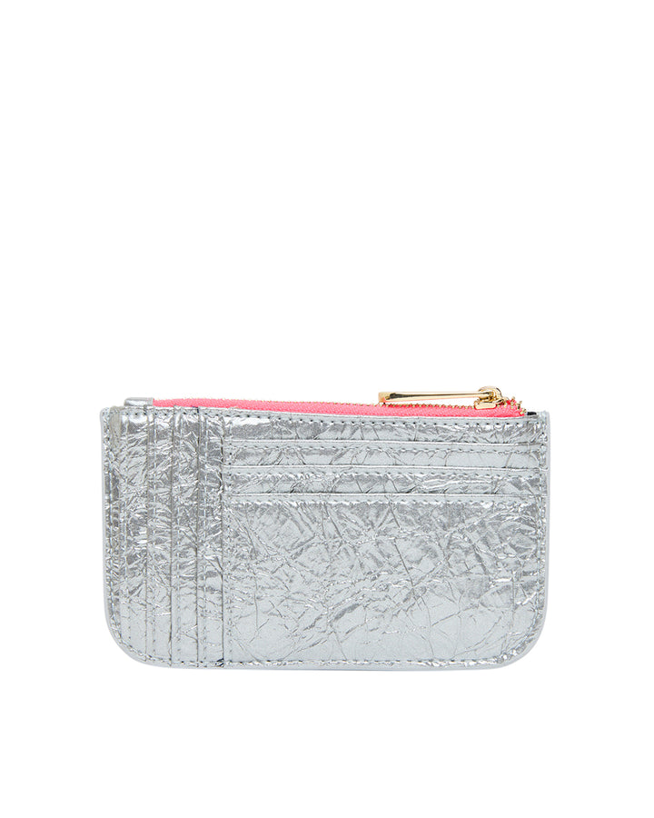 Elms + King | Centro Wallet | Silver Crinkle