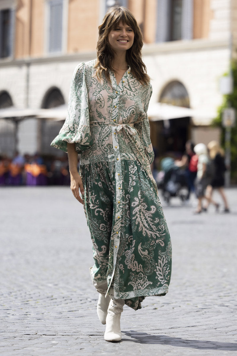 Miss June Paris | Charlota Dress | Green Peach