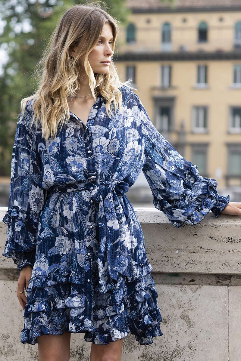 Miss June Paris | Ellana Dress | Navy