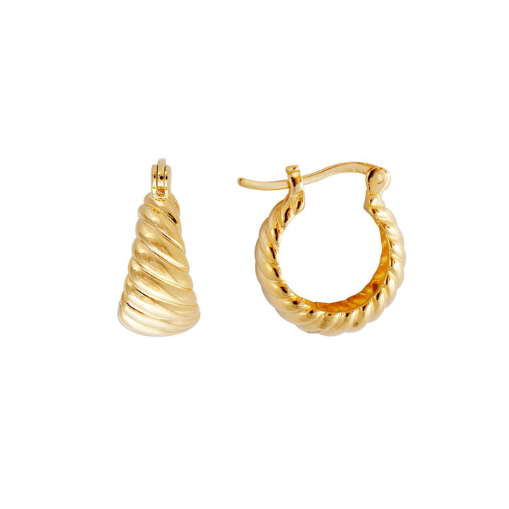 Fairley | Flared Croissant Hoops