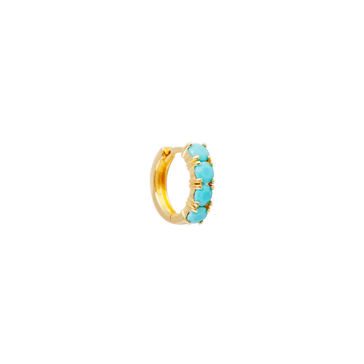 Fairley | Turquoise Midi Hoops