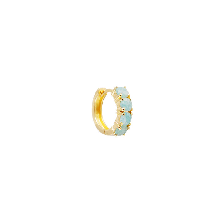 Fairley | Amazonite Midi Hoops