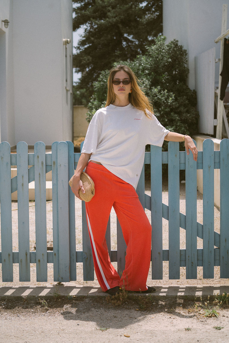 Palmera Terry Trackpant Soft Coral