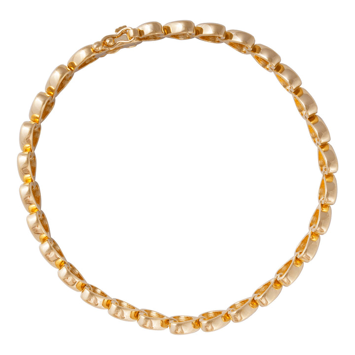 Fairley | Golden Heart Tennis Bracelet - Dutch Hideout