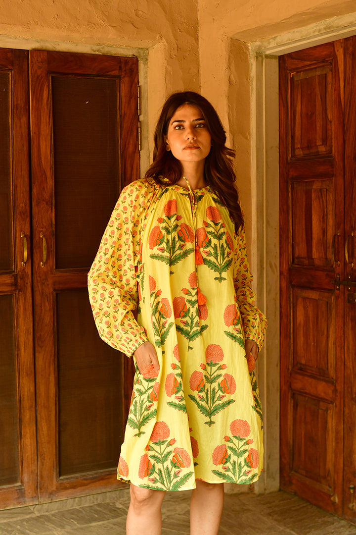 Mandalay Designs | Marigold Bobby Dress | Sunshine