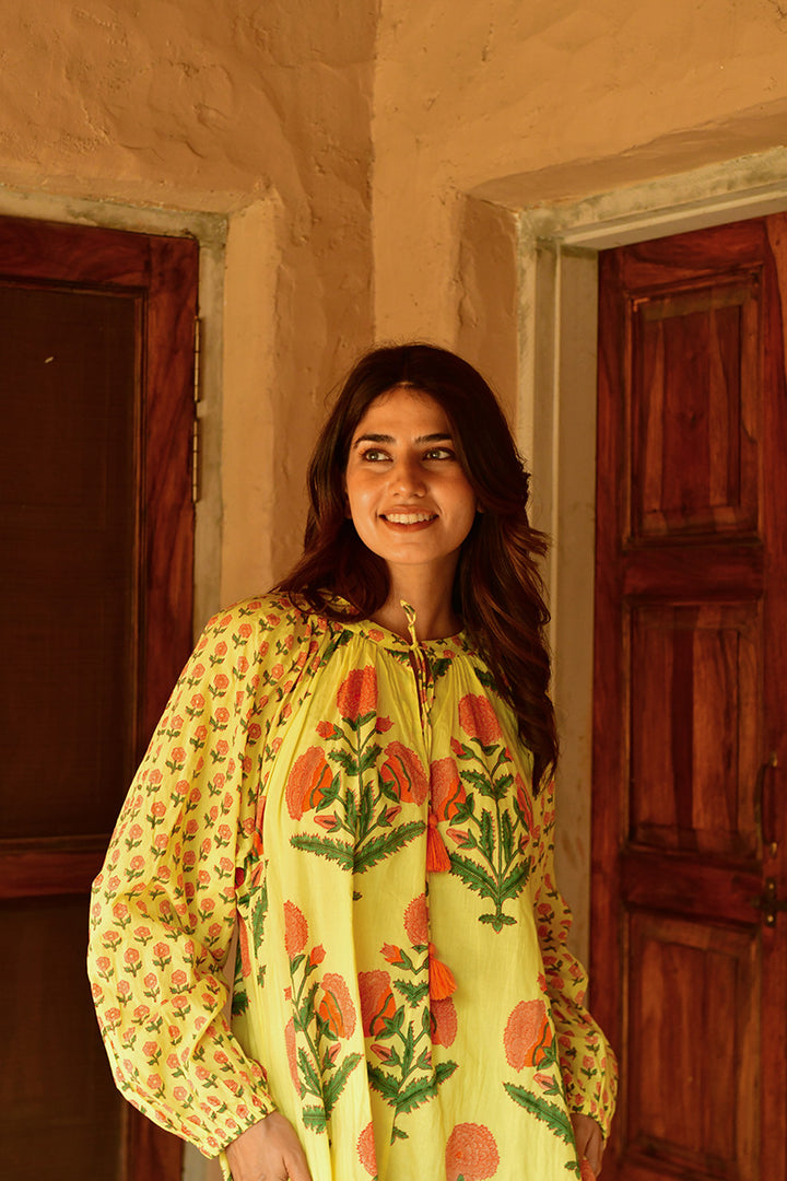 Mandalay Designs | Marigold Bobby Dress | Sunshine