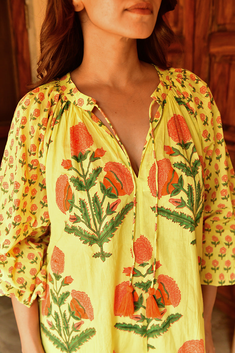 Mandalay Designs | Marigold Bobby Dress | Sunshine