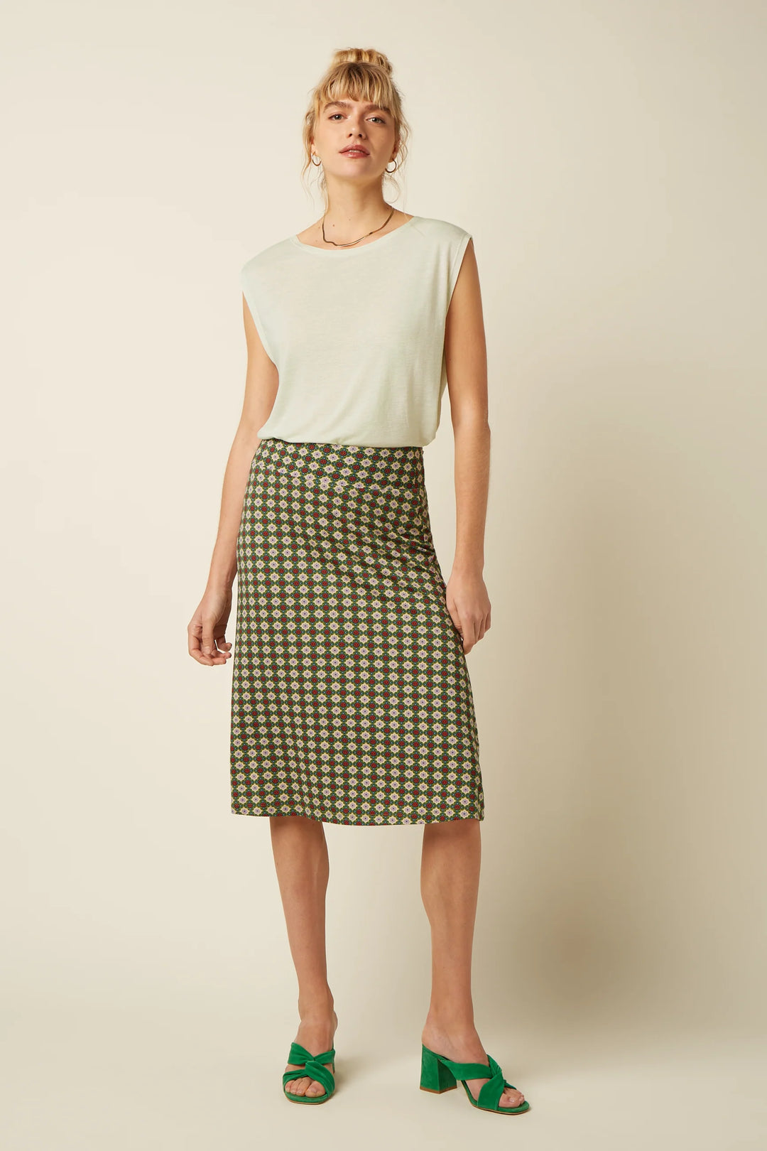 KING LOUIE I BORDER JUNO SKIRT JADE I PONDEROSA GREEN