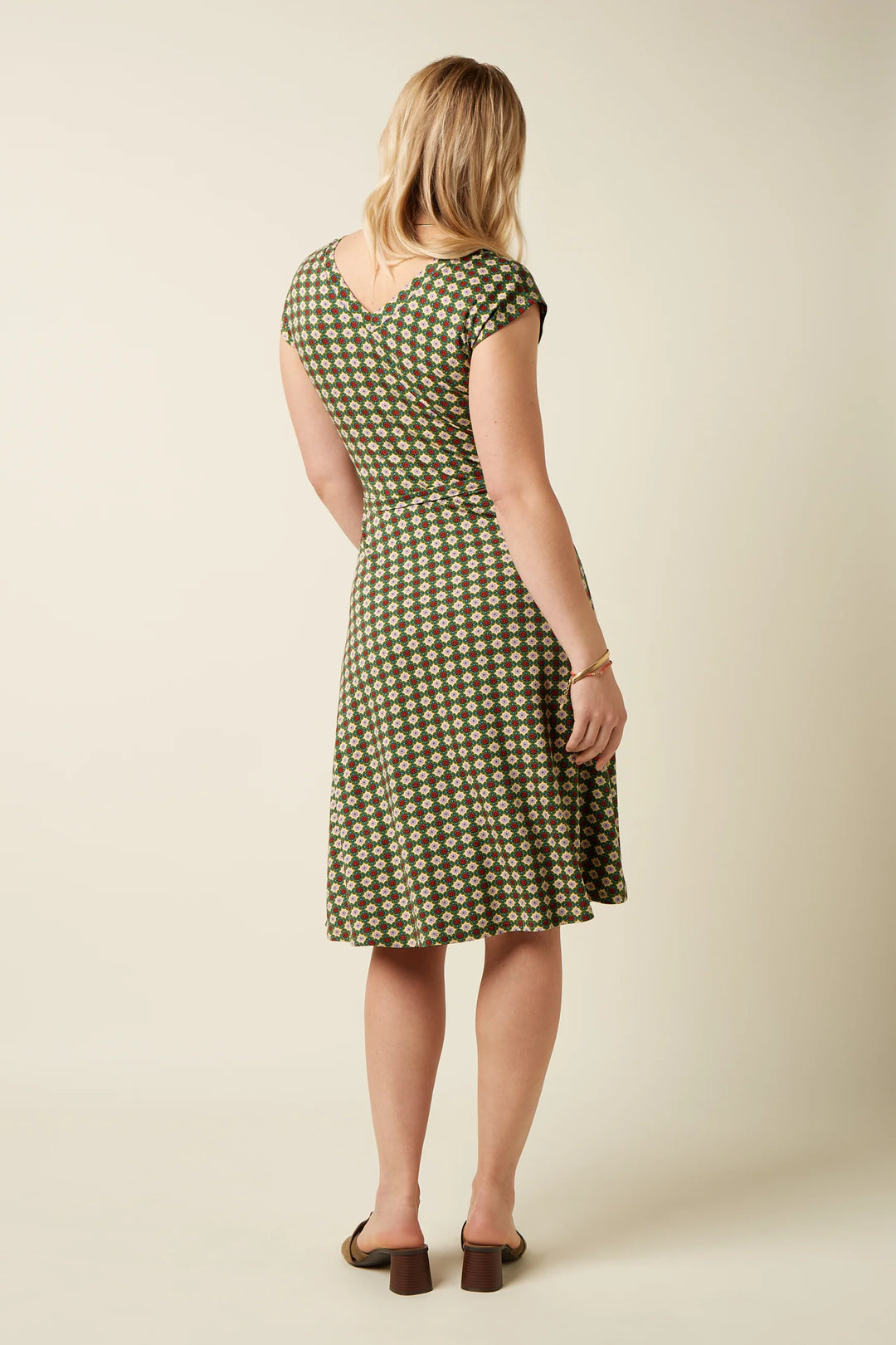 KING LOUIE I DOUBLE V DRESS I PONDEROSA GREEN