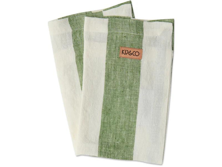 (Copy) Kip & Co | MOSS STRIPE | 4P NAPKIN SET | One Size
