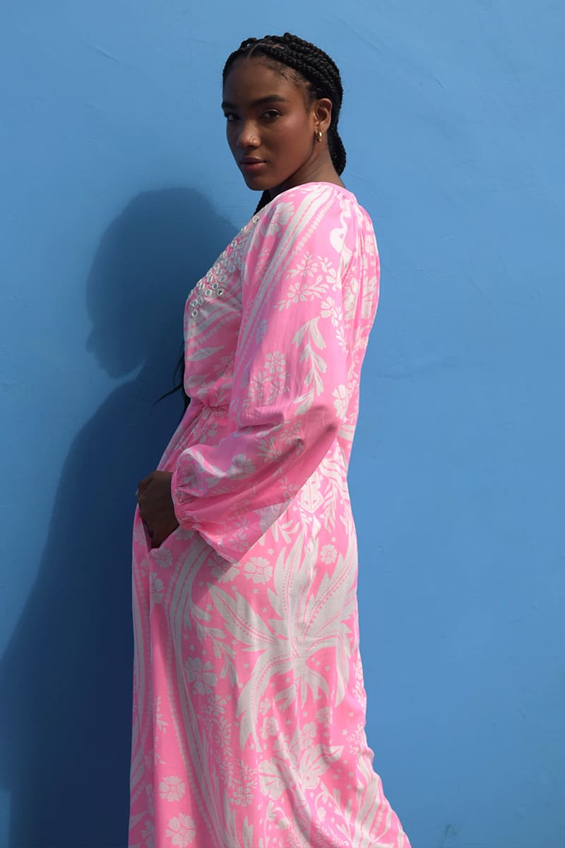 Miss June Paris | Ursula Maxi Dress | Pink