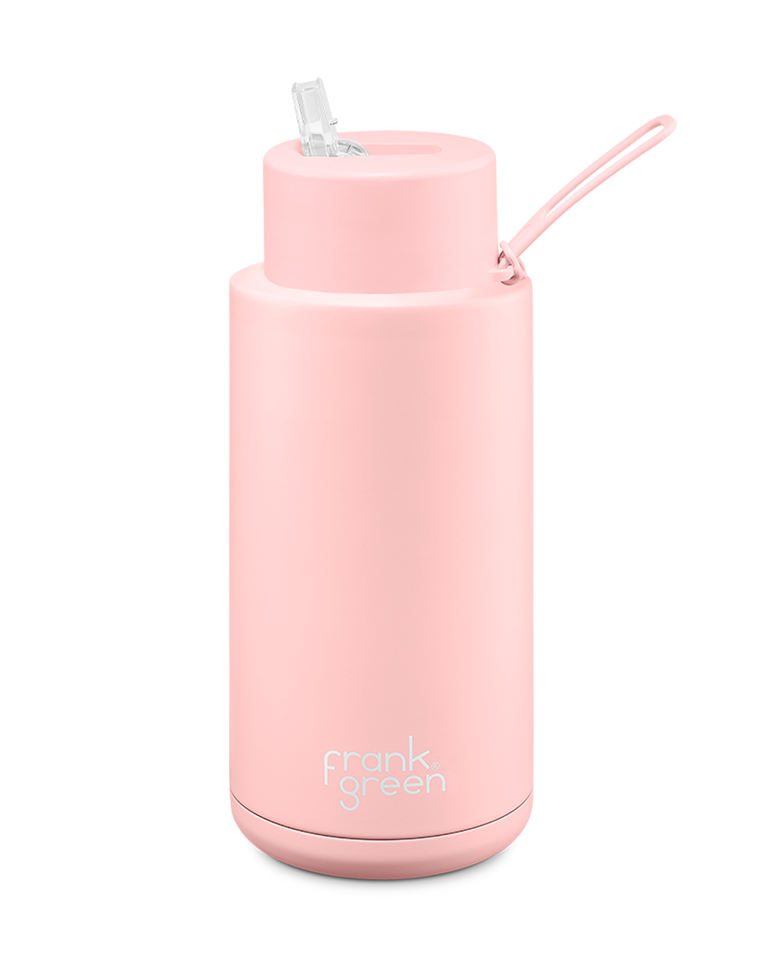 FRANK GREEN | Ceramic Reusable Bottle with Straw Lid - 34oz / 1,000ml in Blushed