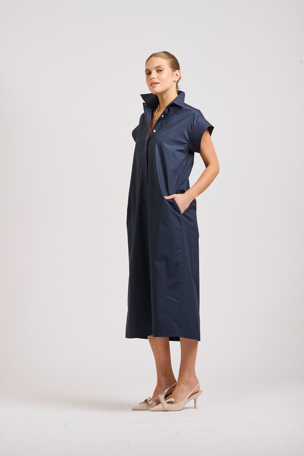 Shirty | The Fifi Shirt Dress | French Navy