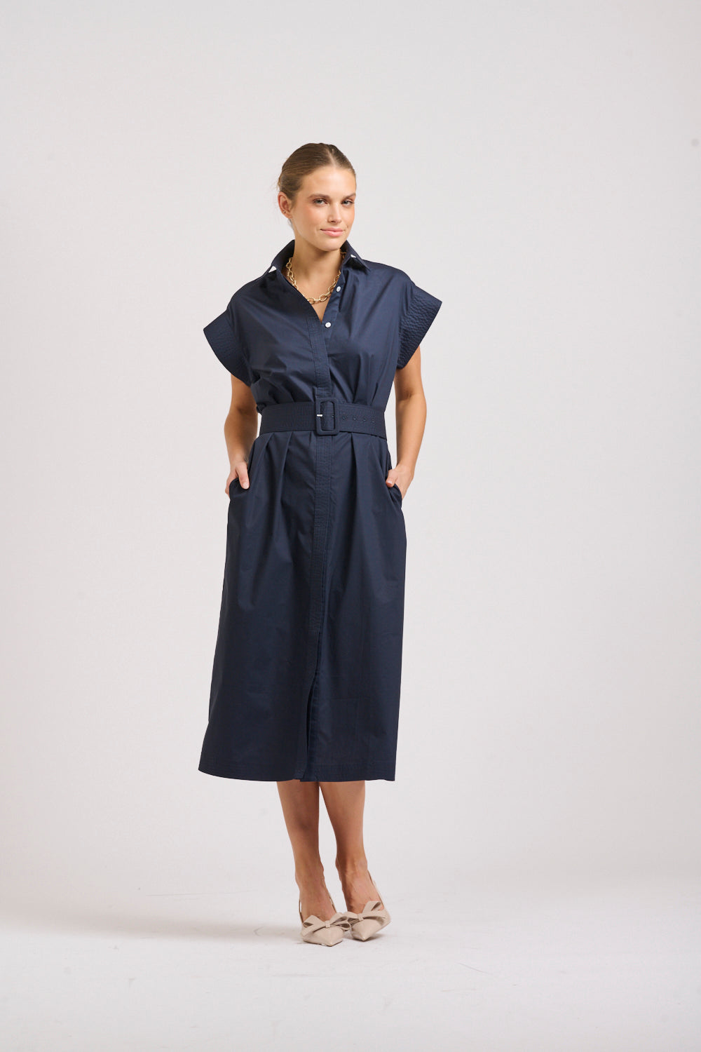 Shirty | The Fifi Shirt Dress | French Navy