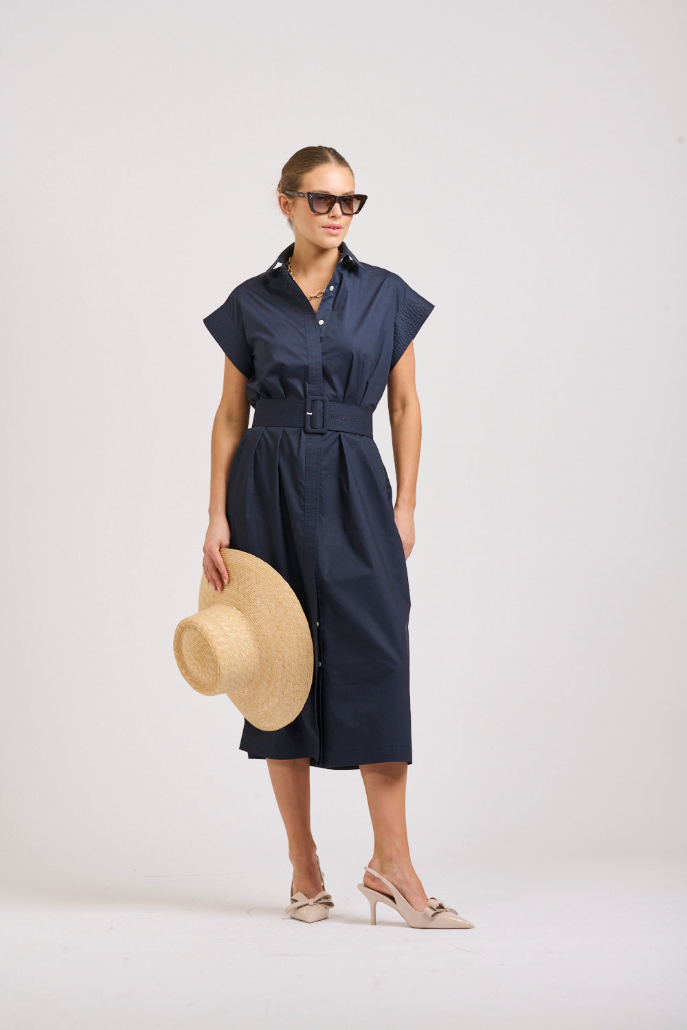 Shirty | The Fifi Shirt Dress | French Navy