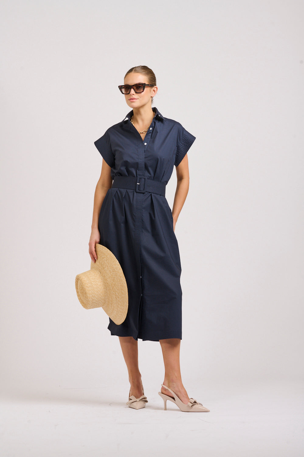 Shirty | The Fifi Shirt Dress | French Navy