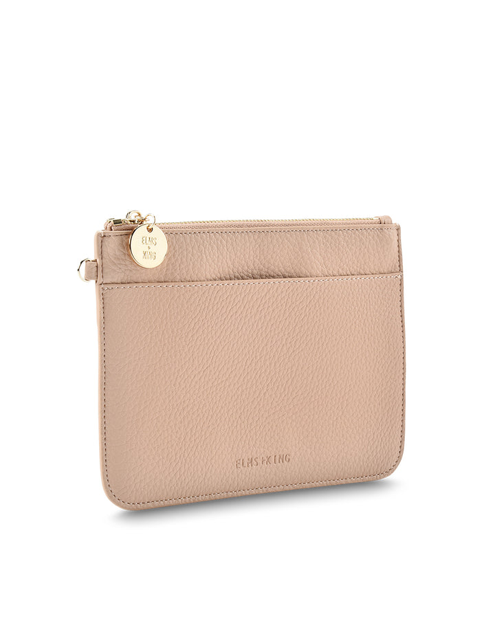 Elms + King | Flat Pouch | Neutral Pebble - Dutch Hideout