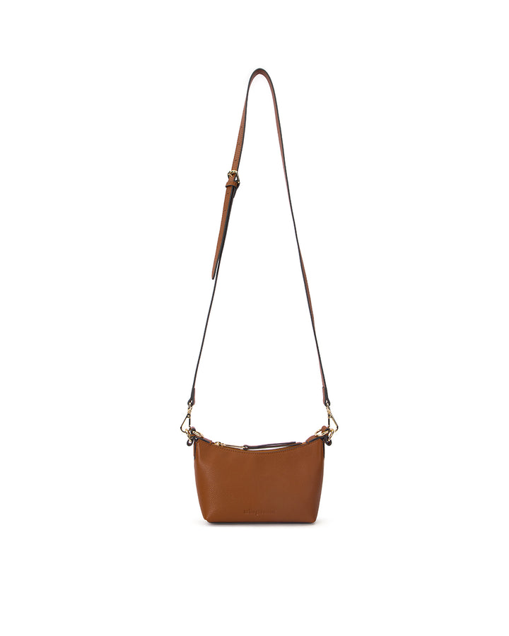 Arlington Milne | Freya Bag | Tan Pebble w / Charcoal - Dutch Hideout