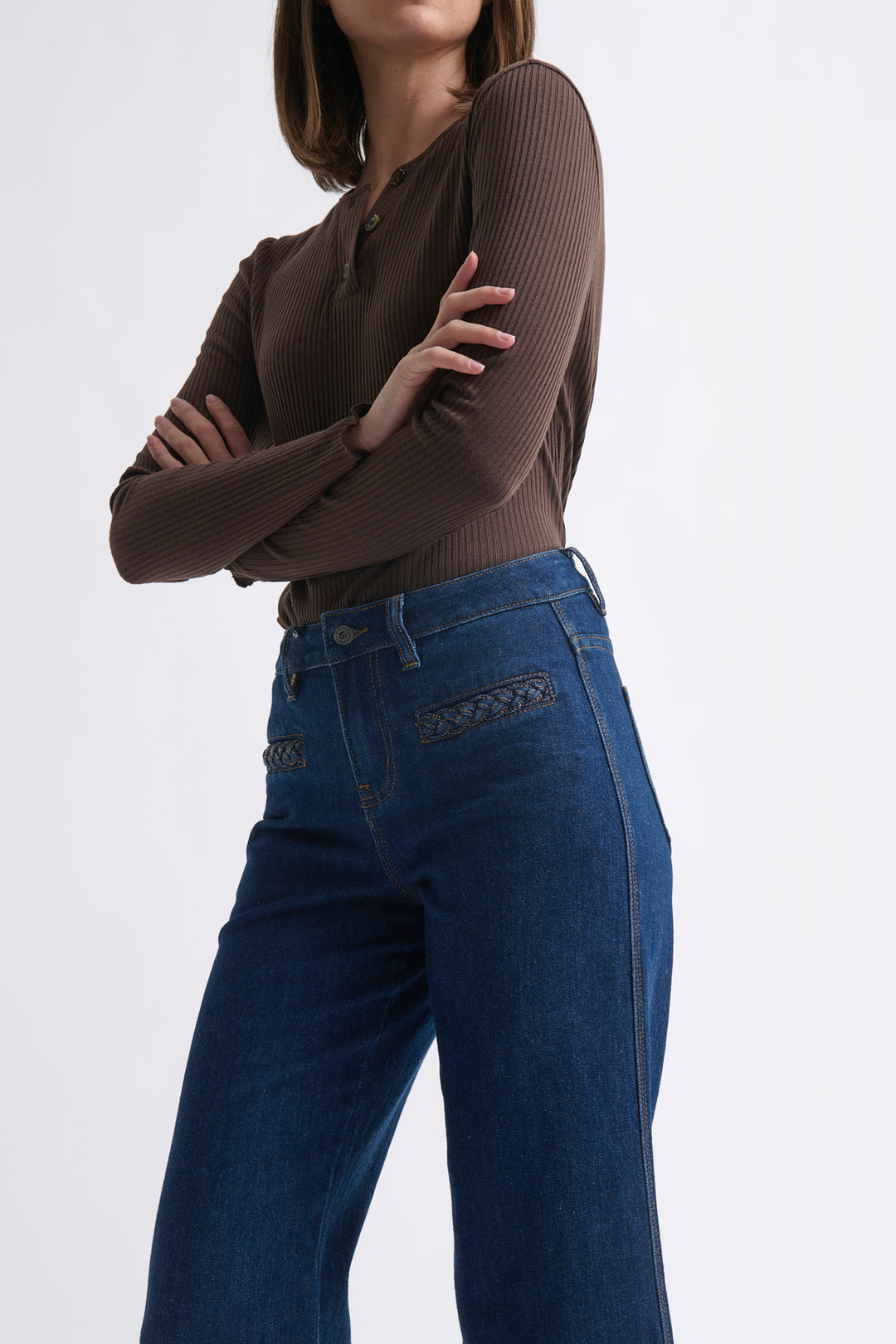 Kireina | Freya Jean - Plait Pocket | Palisade Blue - Dutch Hideout