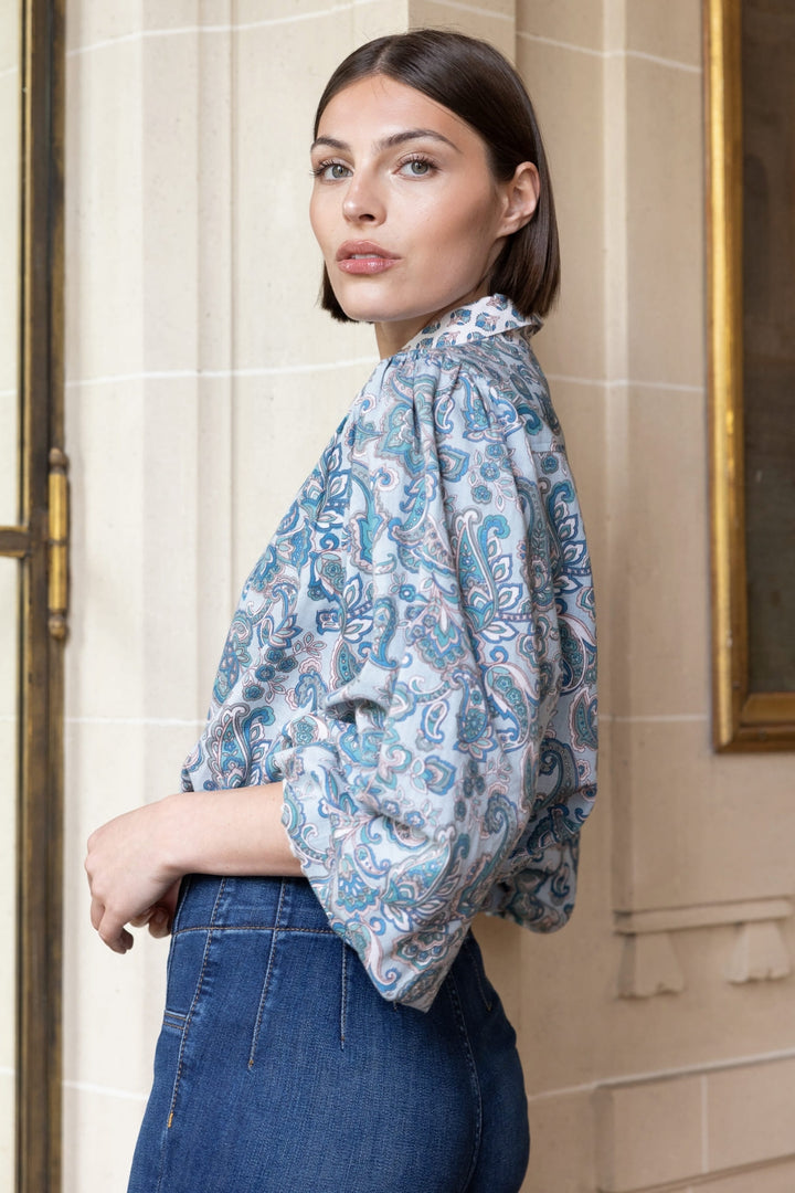 Miss June Paris | Alizee Shirt | Light Blue Mixte