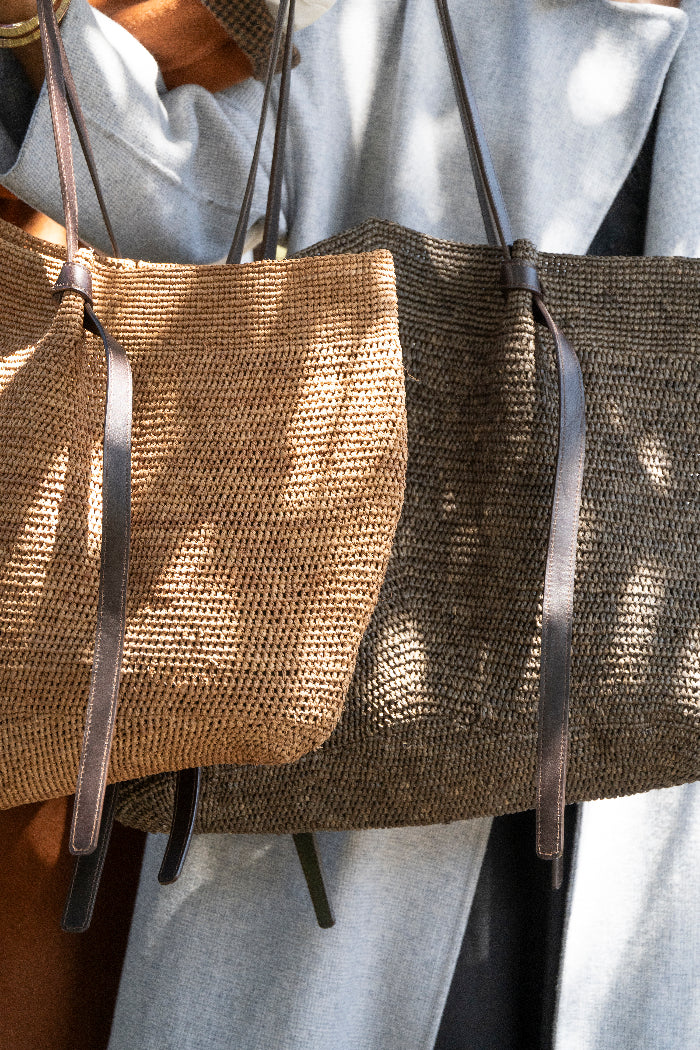 Made in Mada | Gemma XXL Leather Bag | Taupe