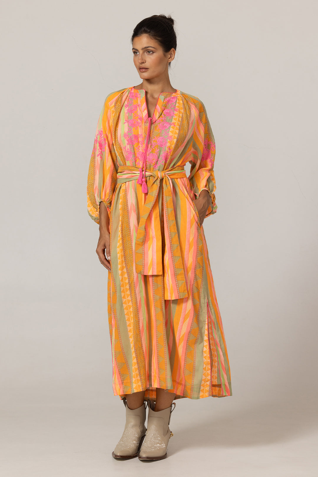 Miss June Paris | Aiden Long Dress | Multicolour