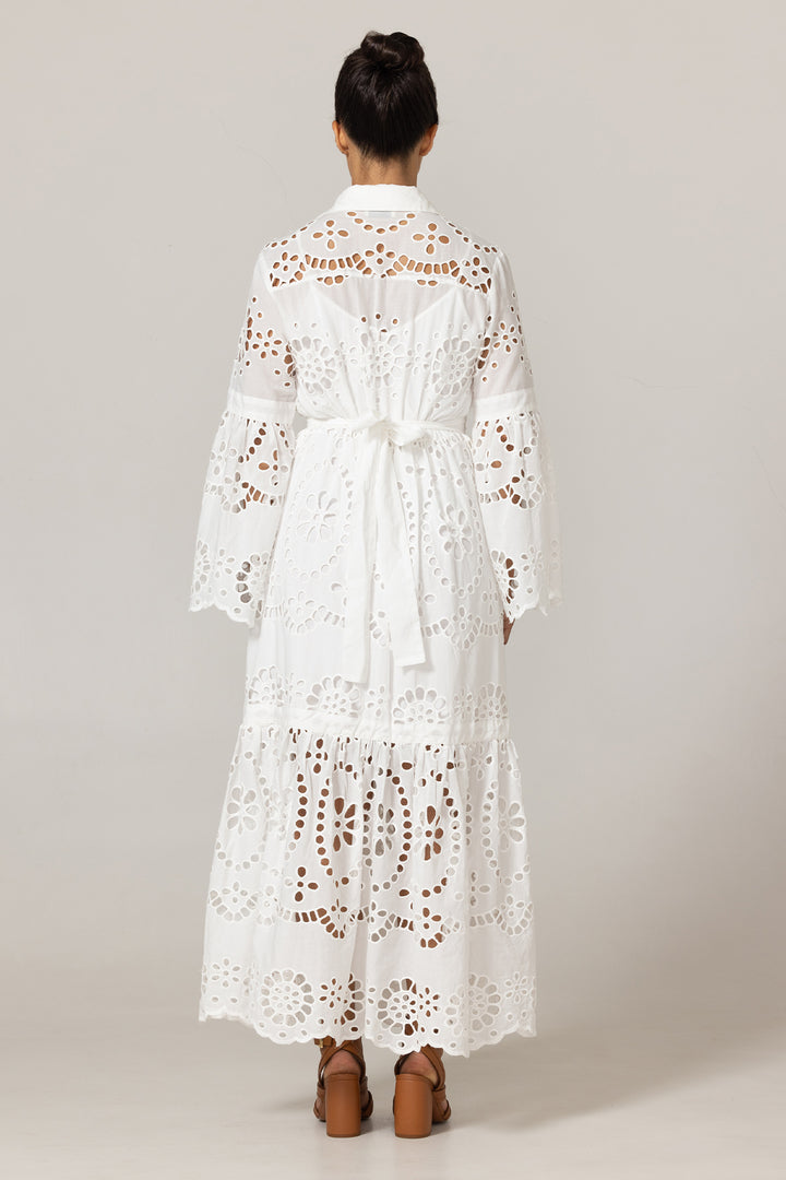 Miss June Paris | Ruby Long Dress | White