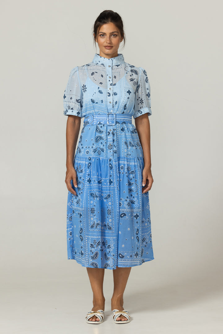 Miss June Paris | Selena Long Dress | Blue