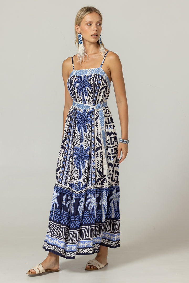 Miss June Paris | Tissia Long Dress | Blue