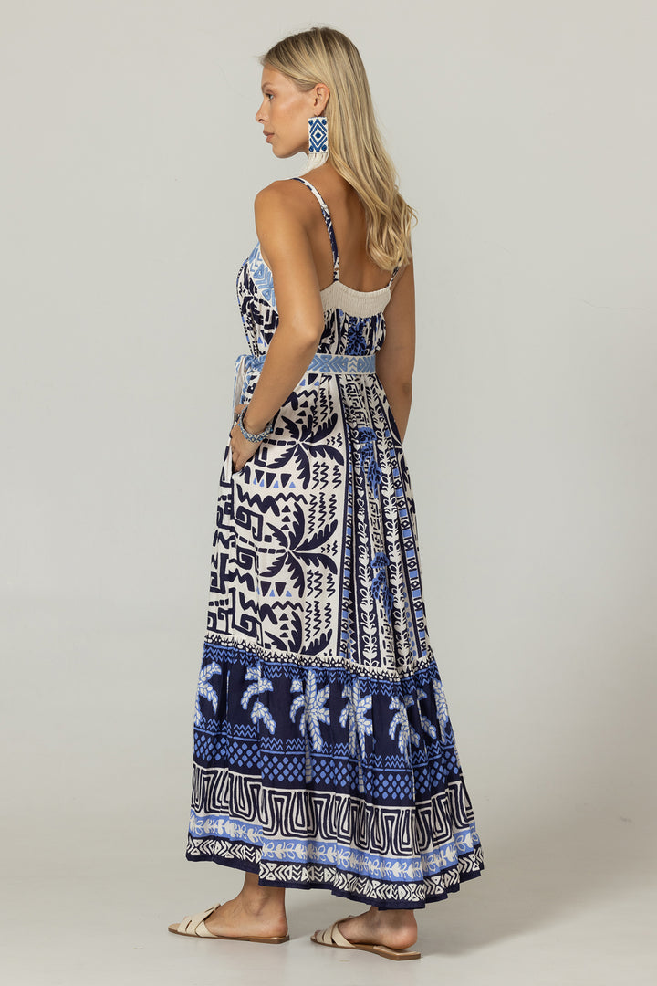 Miss June Paris | Tissia Long Dress | Blue